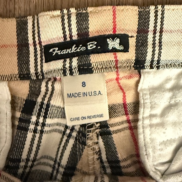 Vintage punk Frankie B. Plaid Cargo Pants with Black Zipper Accents - Picture 5 of 7